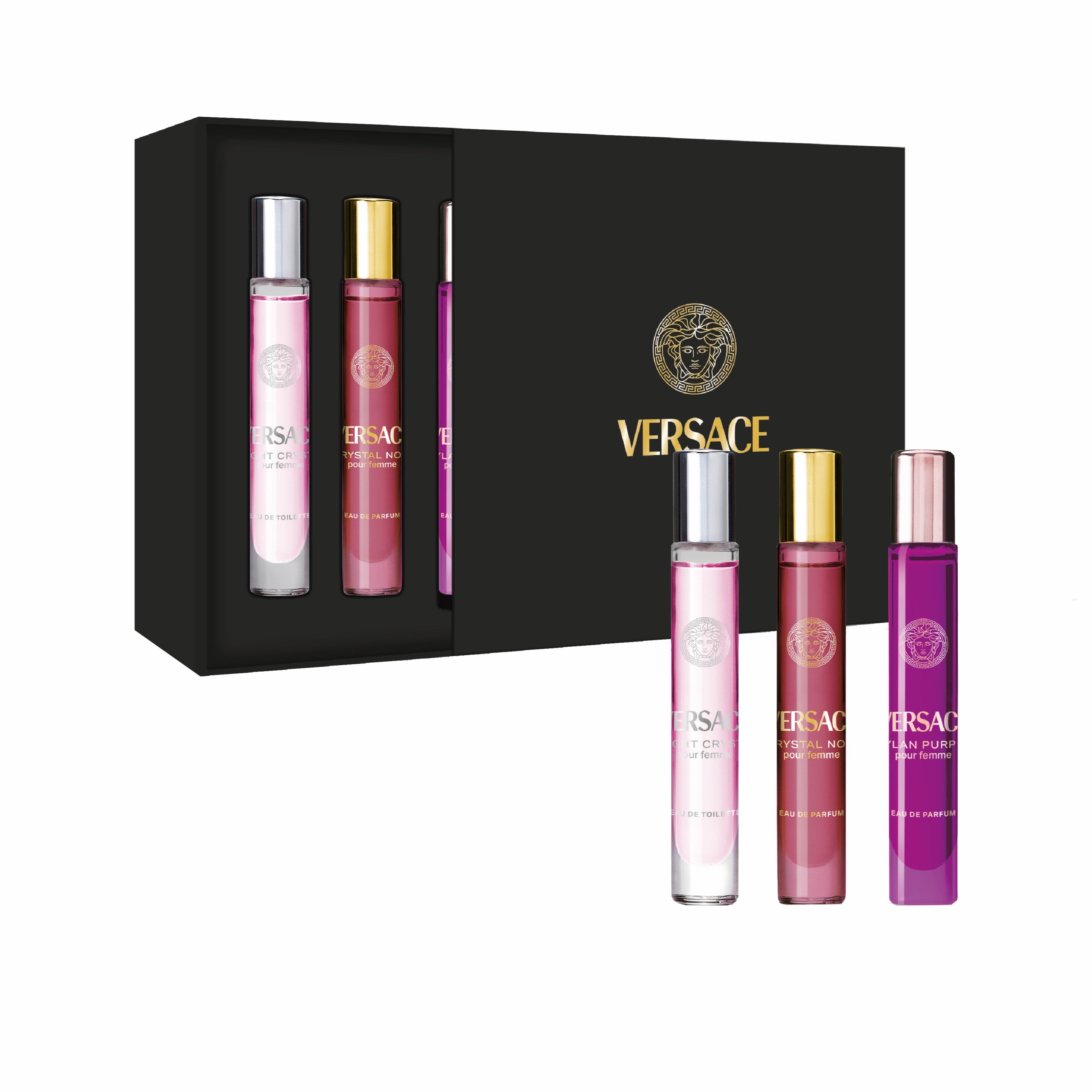 Versace Womens Fragrance Travel Spray Trio Set