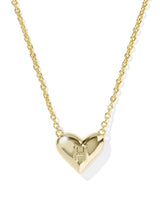 Kendra Scott Heart Letter H Gold Ivory Mother of Pearl Short Pendant Necklace
