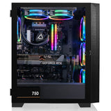 CLX SET Gaming Desktop - Liquid Cooled Intel Core i7 12700KF 3.6GHz 12-Core Processor, 16GB DDR4 Memory, GeForce RTX 3080 10GB GDDR6X Graphics, 500GB M.2 NVMe SSD, 2TB HDD, WiFi, Black CLX Edition Sakara ATX Mid-Tower 6 RGB Fans, Windows 11 Home 64-bit