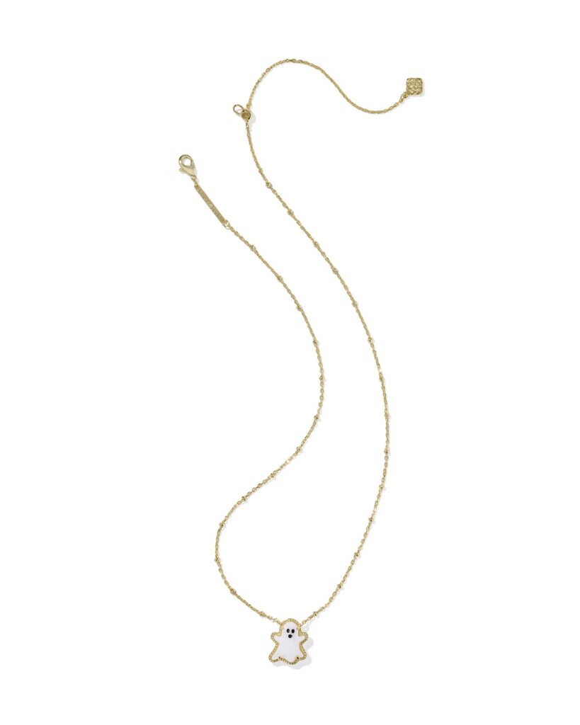 Kendra Scott Reversible Gold Ghost Pendant Necklace
