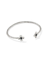 Kendra Scott Leanne Silver Cuff Bracelet - Black Granite