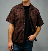 American Eagle Mens AE Everyday Relaxed Camp Collar Shirt