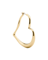Kate Spade Gold Heart Huggie Hoop Earrings