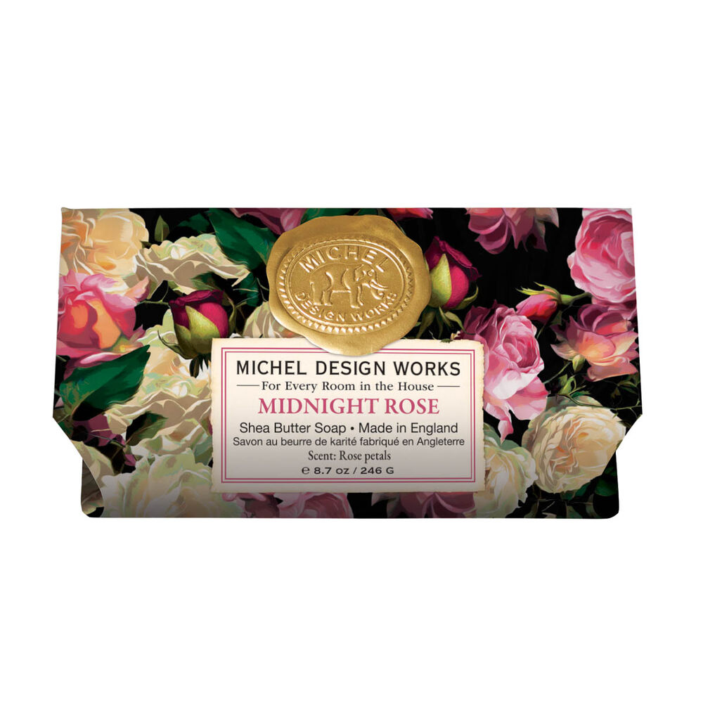 Michel Design Works Midnight Rose Large Bath Soap Bar