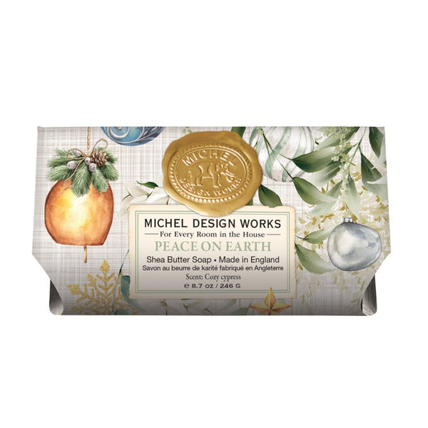 Michel Design Works Peace On Earth Large Bath Soap Bar