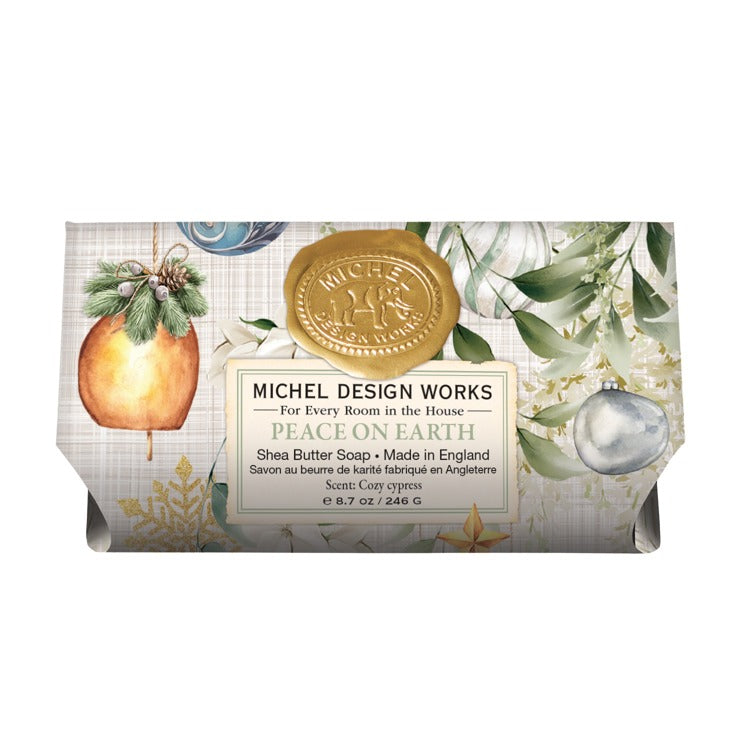 Michel Design Works Peace On Earth Large Bath Soap Bar