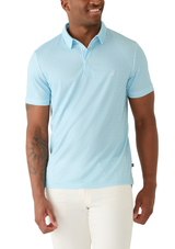 Nautica Mens Performance Geo Print Polo Shirt