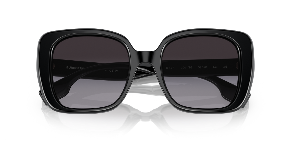 Burberry Helena Non-Polarized Sunglasses - Black/Gray Gradient