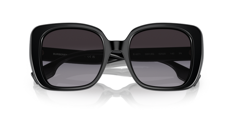 Burberry Helena Non-Polarized Sunglasses - Black/Gray Gradient