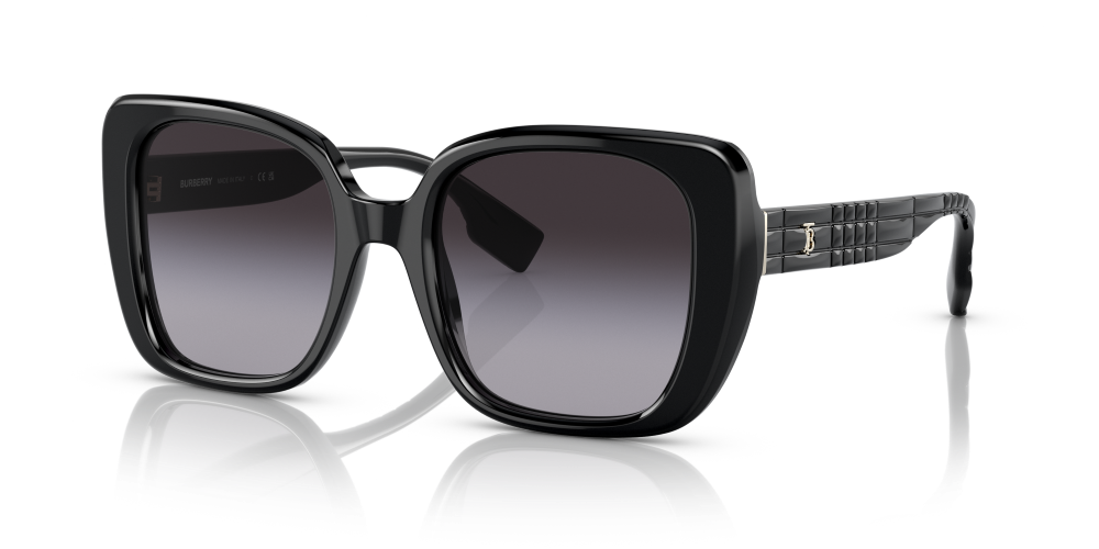 Burberry Helena Non-Polarized Sunglasses - Black/Gray Gradient