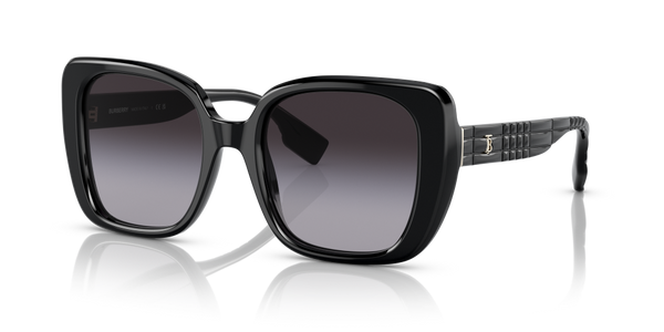 Burberry Helena Non-Polarized Sunglasses - Black/Gray Gradient