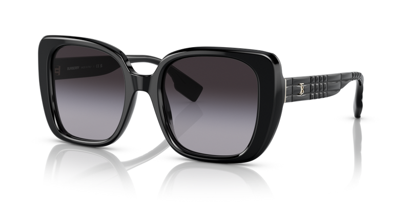 Burberry Helena Non-Polarized Sunglasses - Black/Gray Gradient