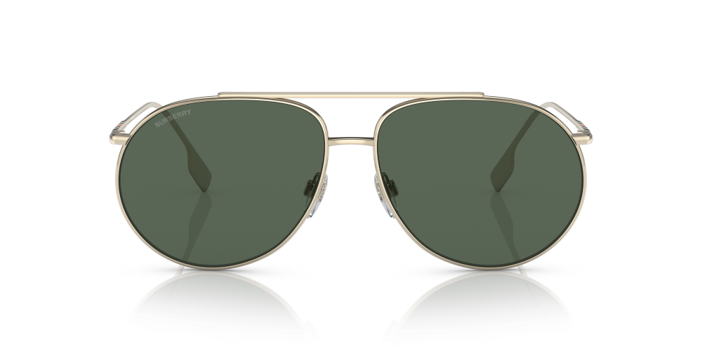 Burberry Alice Non-Polarized Sunglasses - Light Gold/Dark Green