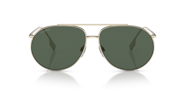 Burberry Alice Non-Polarized Sunglasses - Light Gold/Dark Green