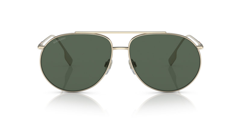 Burberry Alice Non-Polarized Sunglasses - Light Gold/Dark Green