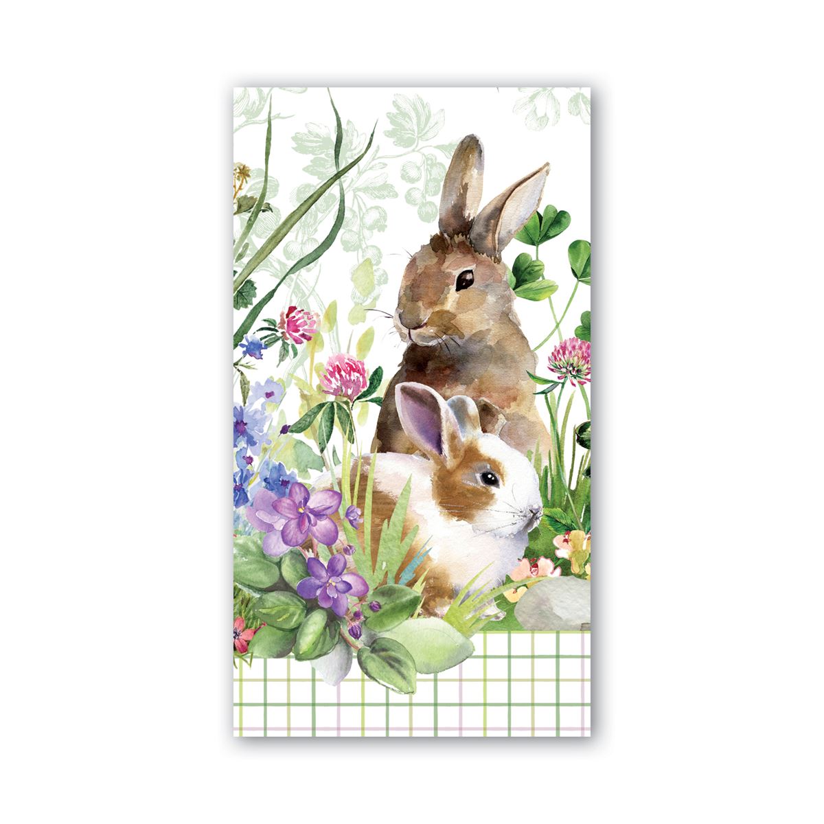 Michel Design Works Bunny Meadow Hostess Napkin