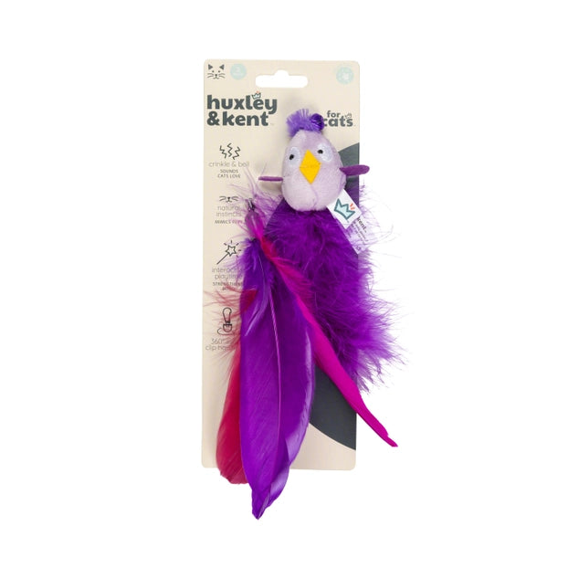 Huxley & Kent Purple Birdy Feather Teasers Wand Refill - 2 Pk