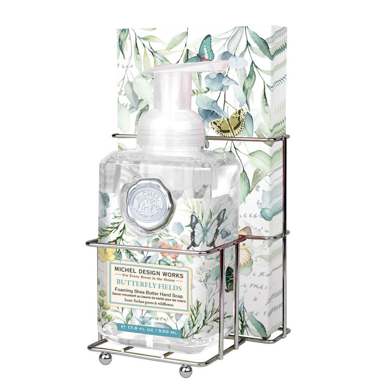 Michel Design Works Butterfly Fields Foaming Hand Soap & Napkin Set