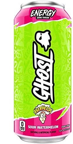 GHOST Warheads Sour Watermelon Energy Drink 16 oz