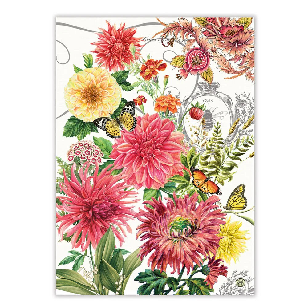 Michel Design Works Dahlias Kitchen Towel