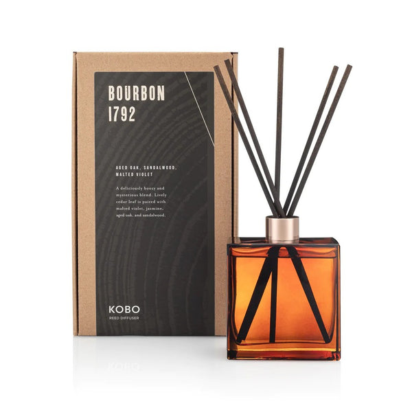 KOBO Bourbon 1792 Woodblock Reed Diffuser - 9 oz.