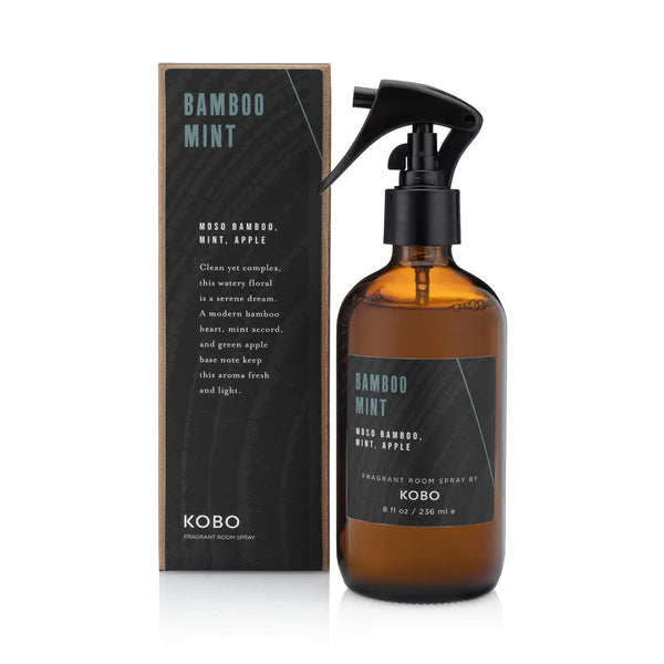 KOBO Bamboo Mint Woodblock Room Spray - 8 oz.