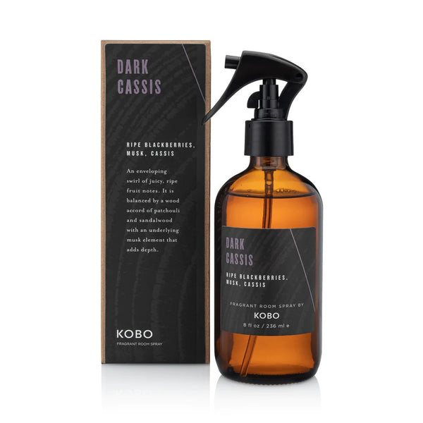 KOBO Dark Cassis Woodblock Room Spray - 8 oz.