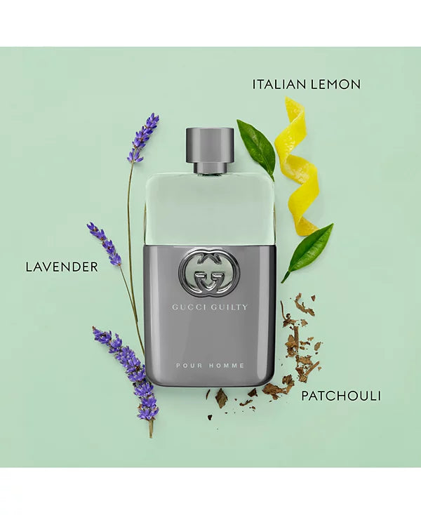 Gucci Guilty Men Pour Homme Eau de Toilette Spray - 1.6 oz.