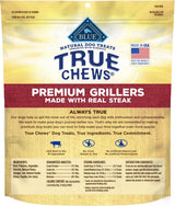 Blue Buffalo True Premium Grillers Chew Natural Jerky Dog Treats - 10 oz.