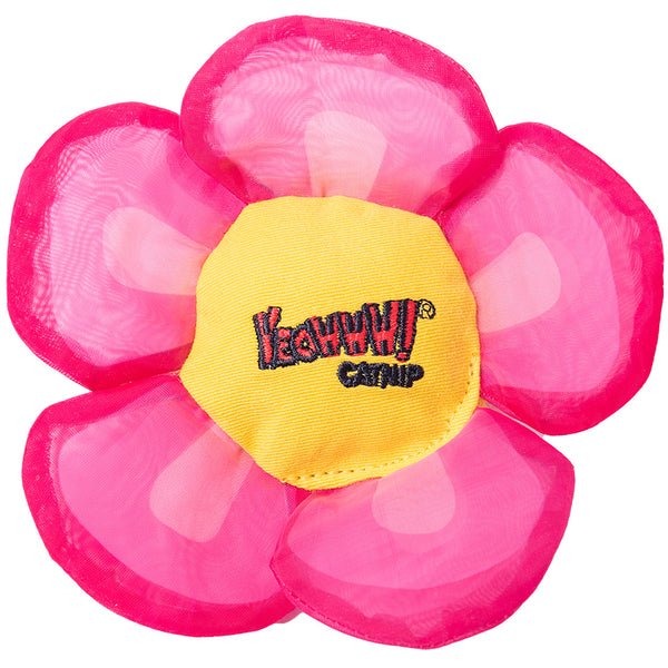 Yeowww! Pink Daisy's Flower Top Cat Toy