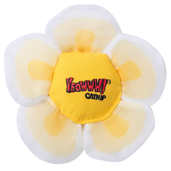 Yeowww! White Daisy's Flower Top Cat Toy