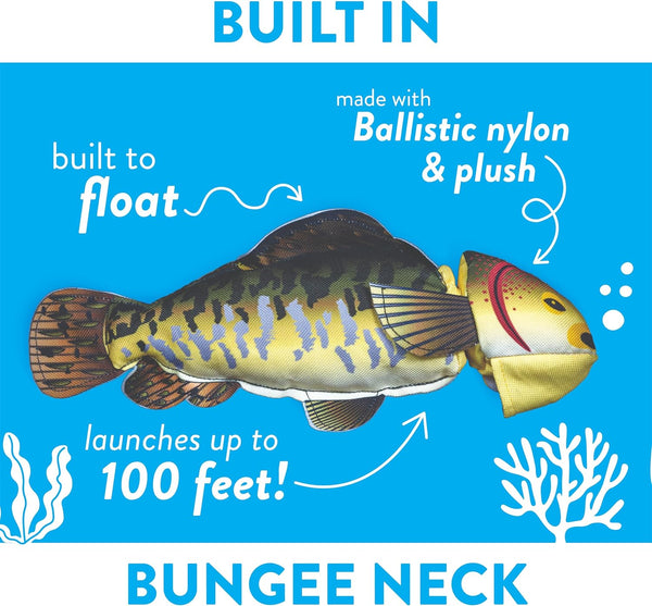 Spunky Pup Fly & Fetch Launching Plush Dog Toy - Fish
