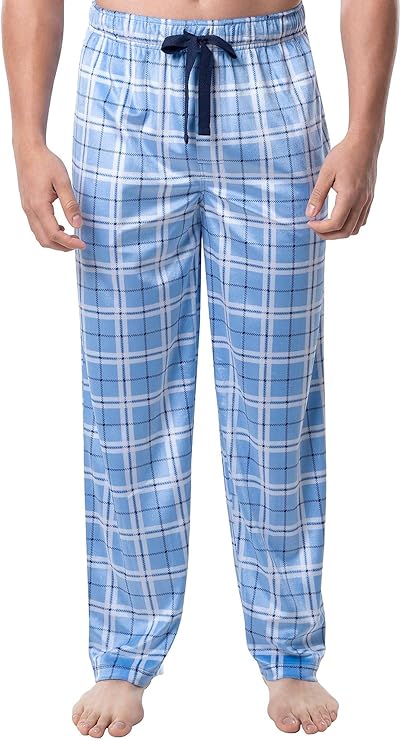 IZOD Mens Fleece Plaid Sleep Pants