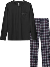 IZOD Mens Flannel Knit Sleep Set