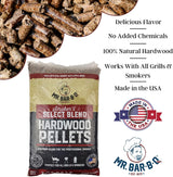 Mr. Bar-B-Q Smokers Select Blend Smoking Pellets - 20 lb.