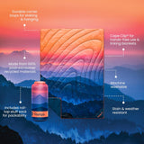 Rumpl Original Puffy Blanket - Puffy Alpenglow