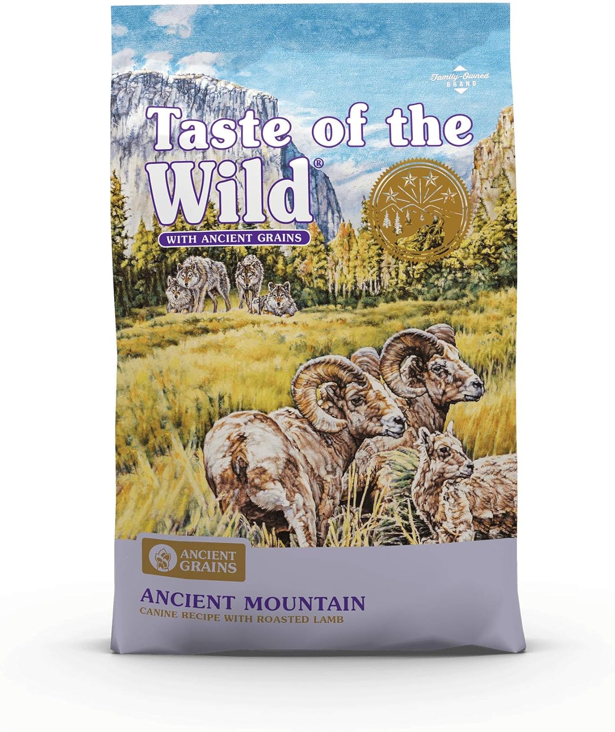 Taste of the Wild with Ancient Grains Ancient Mountain Canine Recipe with Roasted Lamb Dry Dog Food - 28 lbs.