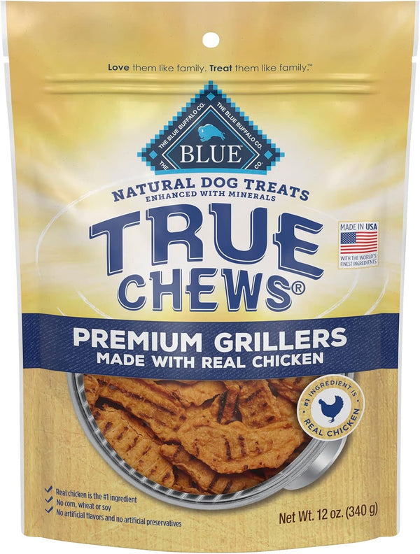 Blue Buffalo True Chews Premium Chicken Grillers Natural Dog Treats - 12 oz.