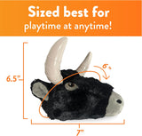 Spunky Pup Knucklehead Durable Plush & Chew Dog Toy - Bull