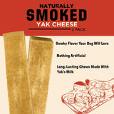 Barkworthies Hickory Smoked Yak Cheese - 2 ct.
