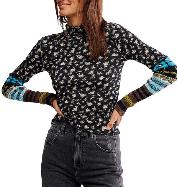 Free People Womens Bold Bowery Cuff Long Sleeve Shirt