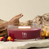 Woodwick Spiced Blackberry Ellipse Candle - 16 oz.