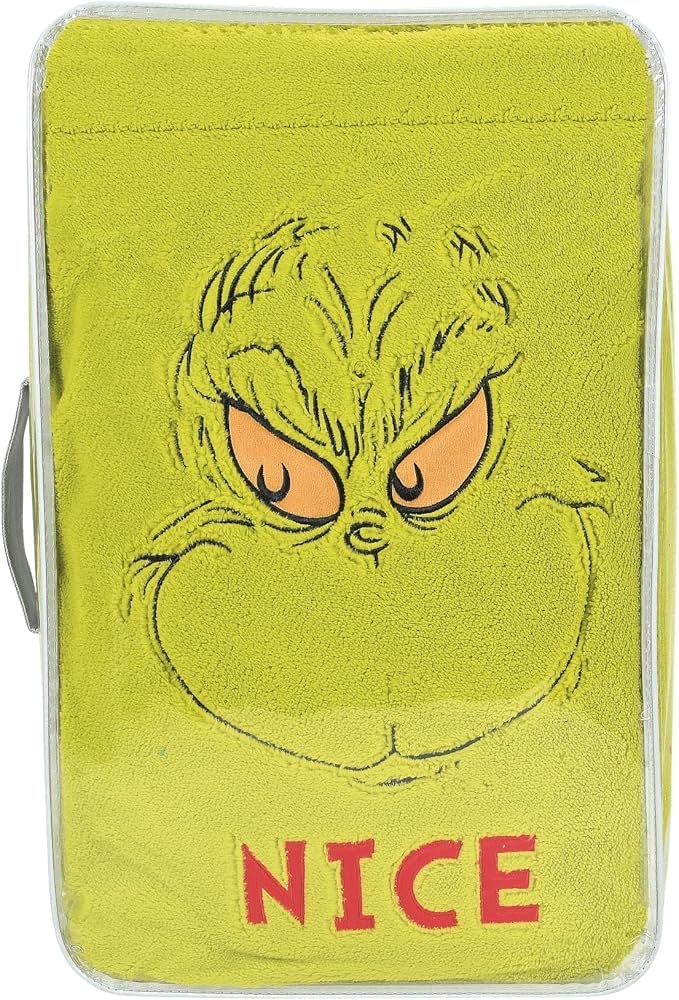 Enesco Grinch Family Snow Throw Blanket