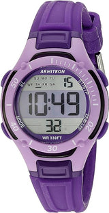 Armitron Womens Sport Digital Chronograph Purple Watch