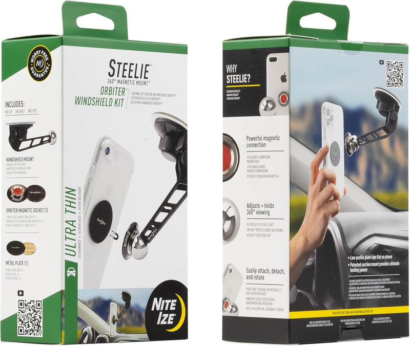 Nite Ize Steelie Orbiter Windshield Kit