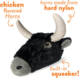 Spunky Pup Knucklehead Durable Plush & Chew Dog Toy - Bull