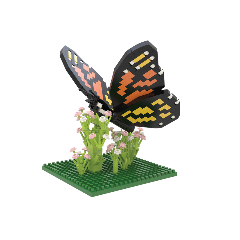 Impact Photographics Monarch Butterfly Mini Building Blocks Set