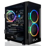 CLX SET Gaming Desktop - Intel Core i5 11400F 2.6GHz 6-Core Processor, 16GB DDR4 Memory, Radeon RX 6500 XT 4GB GDDR6 Graphics, 1TB M.2 NVMe SSD, WiFi, Black CLX Edition Karnak MicroATX Tower RGB Fans, Windows 11 Home 64-bit