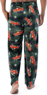 IZOD Mens Holiday Print Fleece Sleep Pants