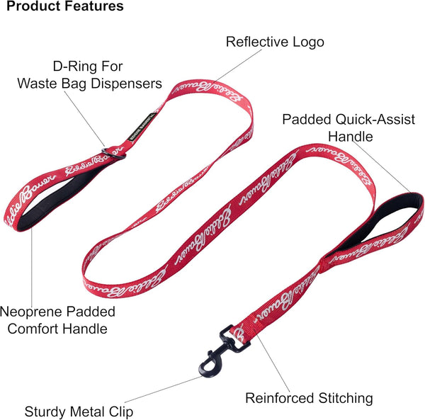 Eddie Bauer Flat Reflective Dog Leash - 6 ft.